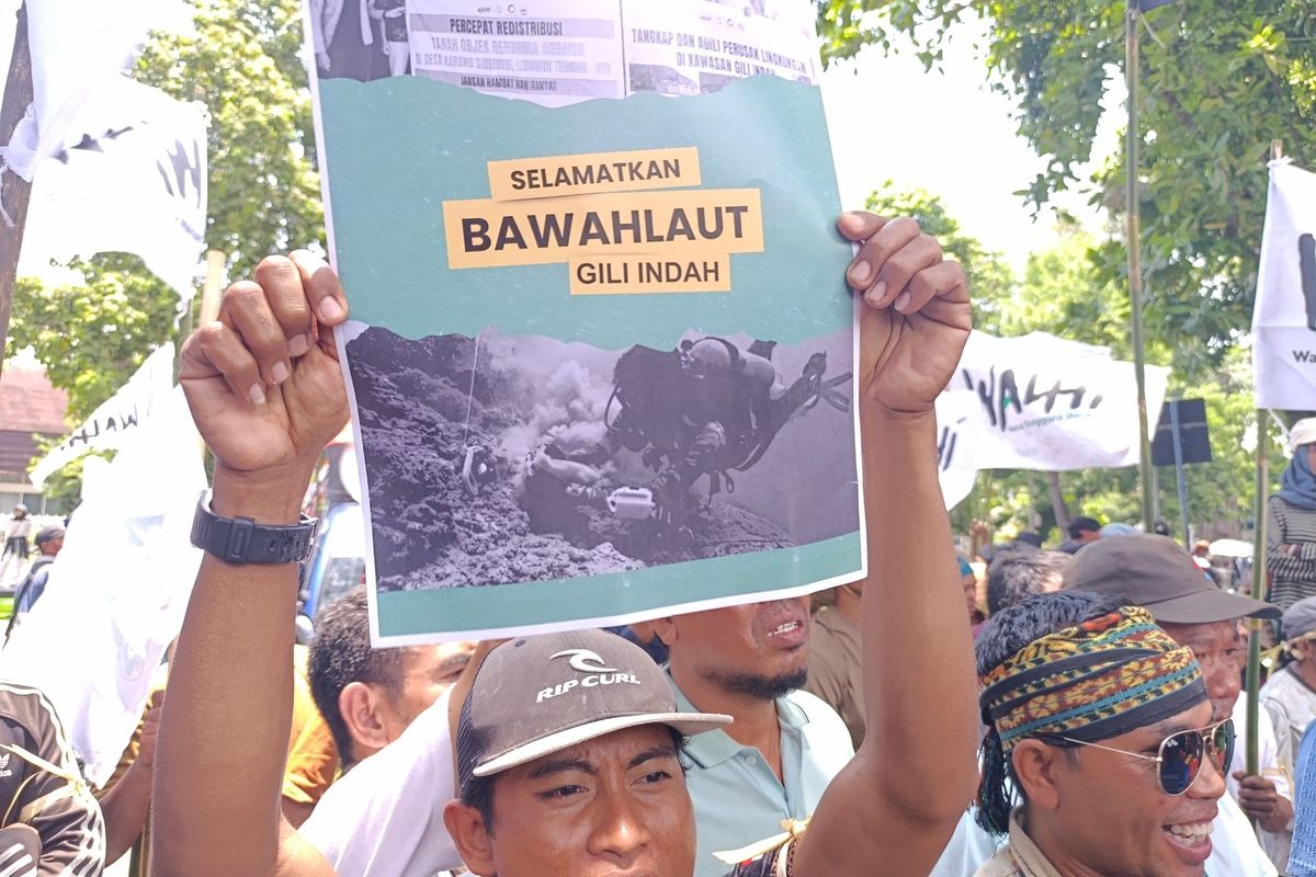 Krisis Air Bersih di Gili Meno, Warga Geruduk Kantor Gubernur NTB (TEST)