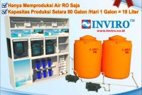 Paket Depot Air Minum RO Kapasitas 400 GPD (Setara 80 Galon perHari) RO Only (Hanya Memproduksi Air RO Saja)